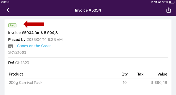 A screenshot of a invoice

Description automatically generated
