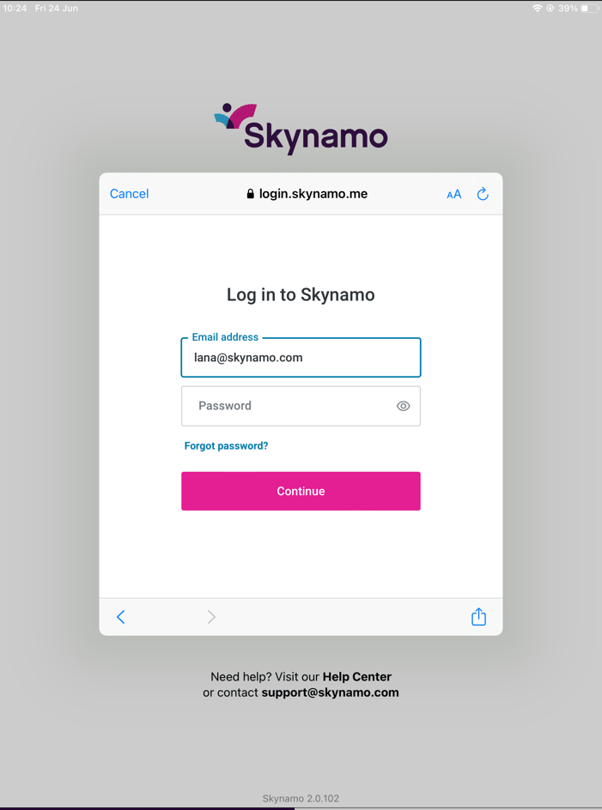 A screenshot of a login box

Description automatically generated