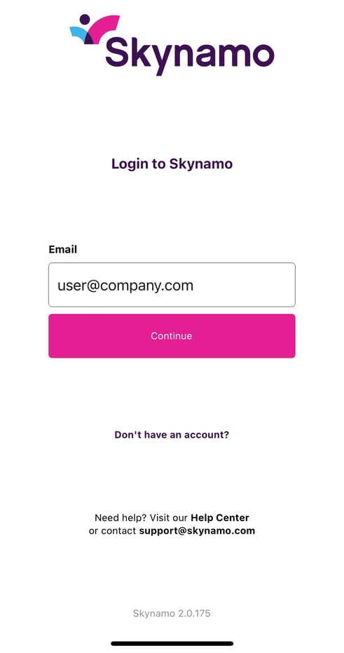 A screenshot of a login form

Description automatically generated