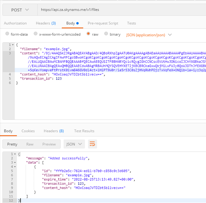 How to upload customer images using Postman