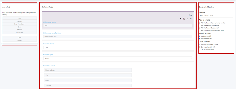 How to edit Customer fields